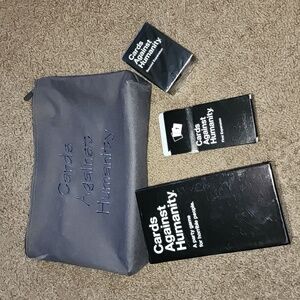 Cards Against Humanity plus 2 expansions and zipper bag for storage